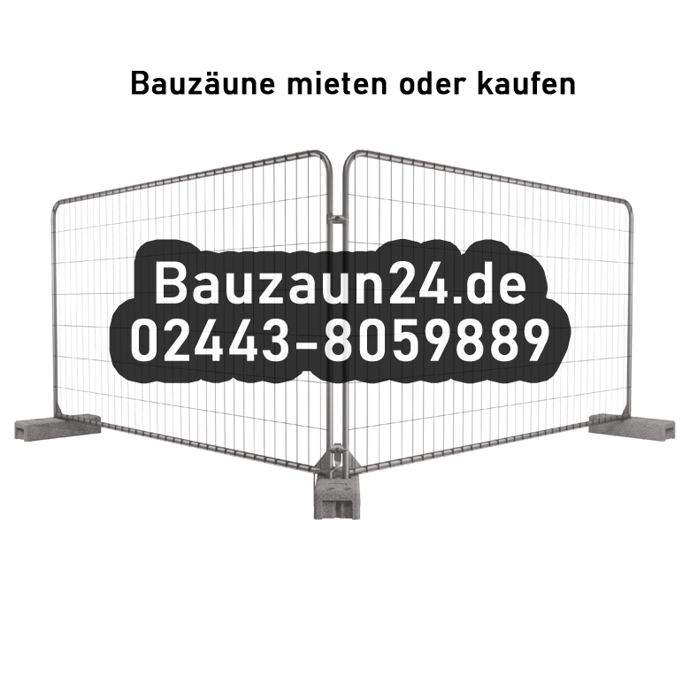 Bauzaun mieten oder kaufen bei Bauzaun24.de